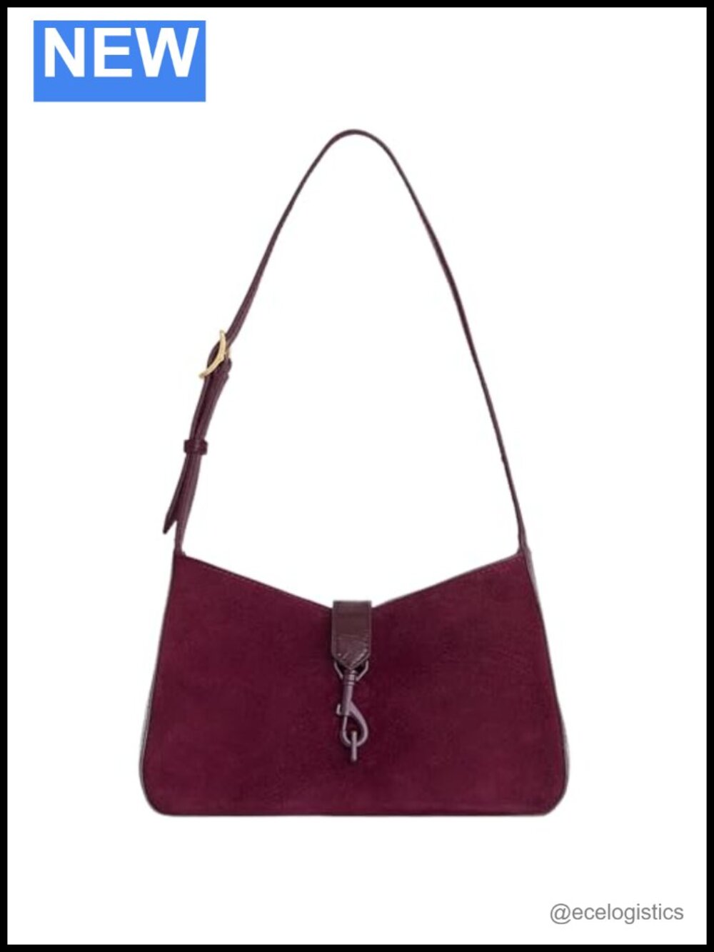 Women's Leather Shoulder Bag with Adjustable Strap